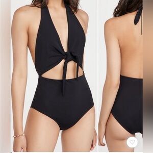 Mara Hoffman Maddy Cut Out One Piece Swimsuit Sz XS NEW